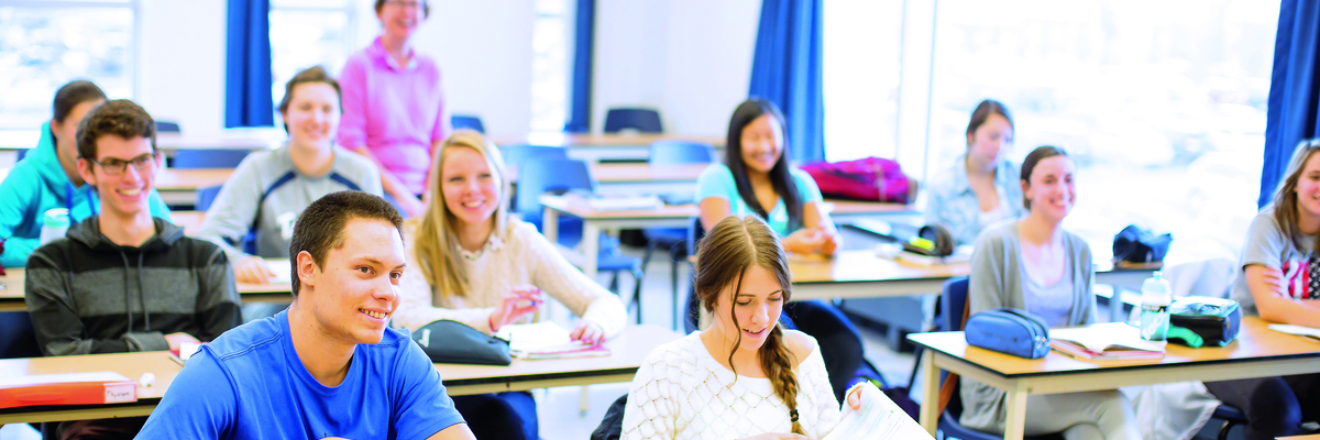 Des étudiants en classe.